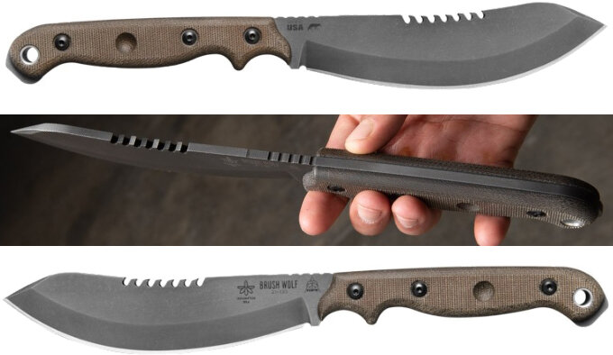 TOPS Knives Brush Wolf BWLF-01 outdoor knife, Nate and Aaron