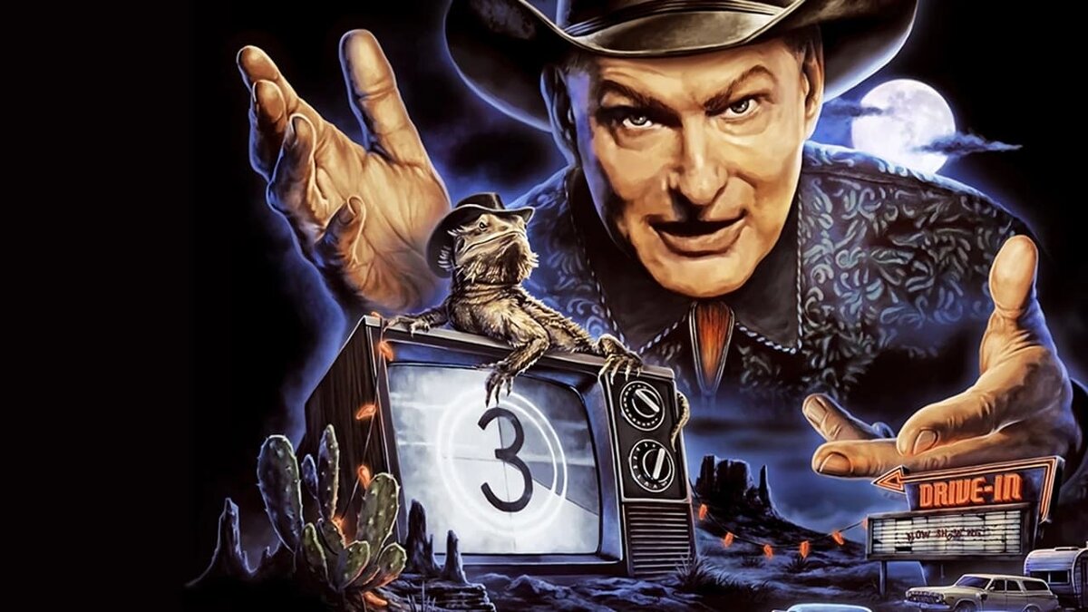 The last driver. Joe Bob Briggs. The last Drive-in with Joe Bob Briggs. Darci Joe Bob Briggs. The last Drive-in.