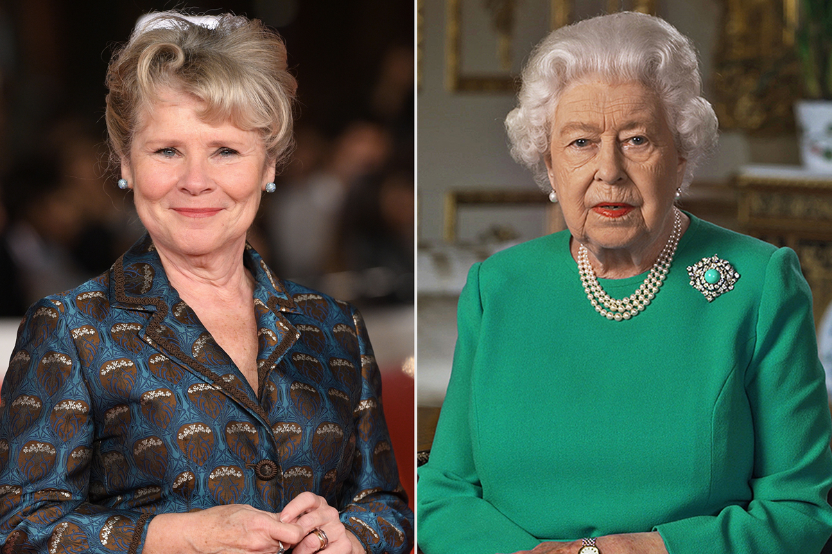 Имельда Стонтон и королева Елизавета | Источник: DANIELE VENTURELLI/WIREIMAGE; BUCKINGHAM PALACE VIA GETTY