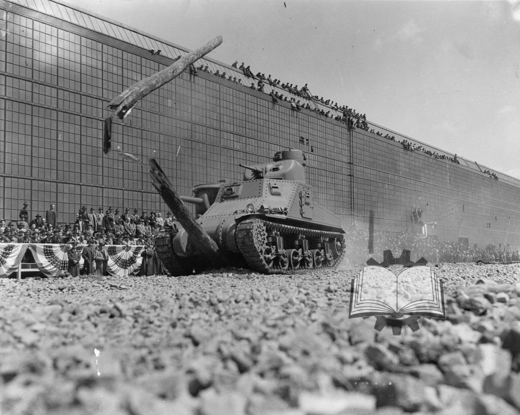 Публичная демонстрация первого серийного Medium Tank M3, Детройтский Арсенал, 24 апреля 1941 года.