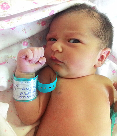 Кире 1 день. Личное фото автора.