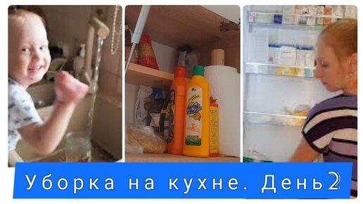 Уборка на кухне. День второй. Мою холодильник.