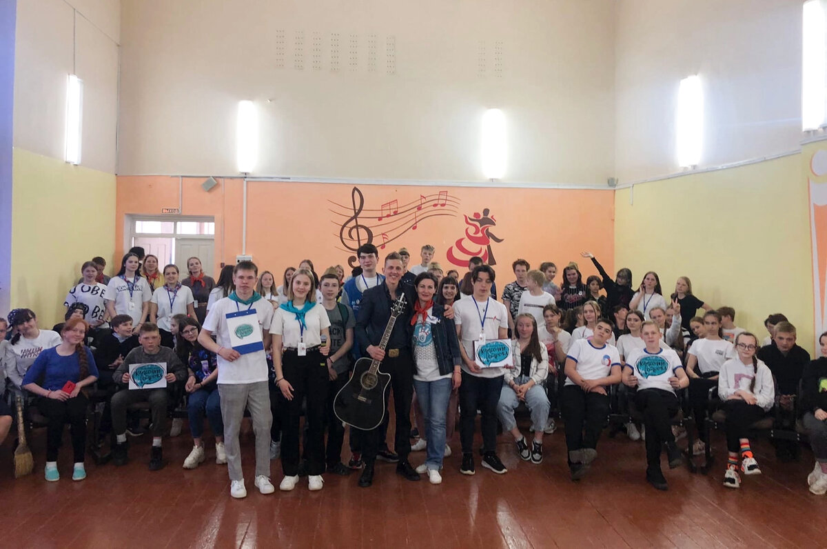 Я с активистами РДШ (Степан Корольков)