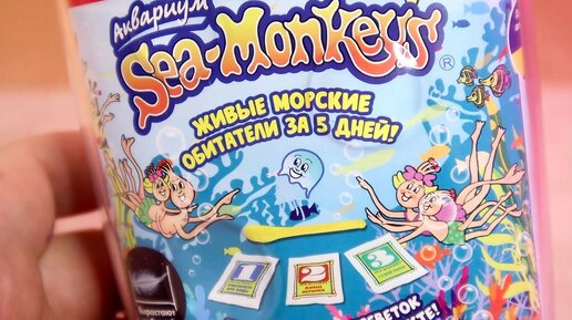 Морские Обезьянки Живые Существа из икринок Sea Monkeys - Артемии