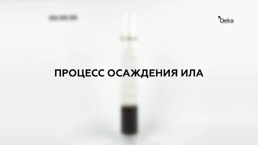 Процесс осаждения (седиментации) активного ила в установке биологической очистки BioDeka