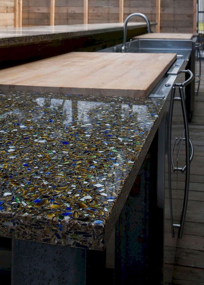 Бетонная столешница на улице своими руками