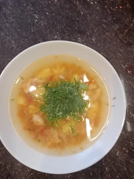 куриный суп с гречкой
