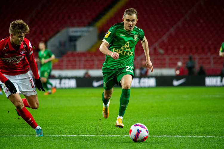 «Я знаю Ломовицкого и Зуева (на фото) — они ведь из спартаковской школы. Тот факт, что футболисты вряд ли хотят играть в Первой лиге, не стоит забывать». Фото: пресс-служба «Рубина»