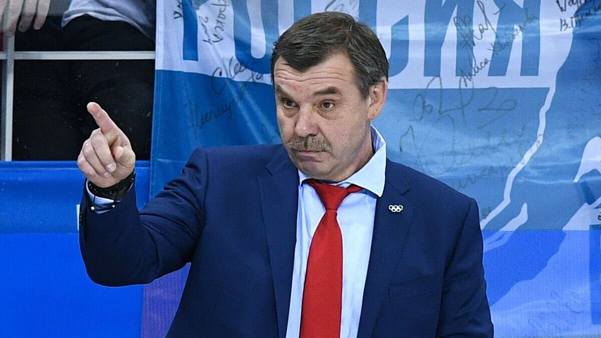    Главный тренер российских хоккеистов Олег Знарок© РИА Новости / Александр Вильф