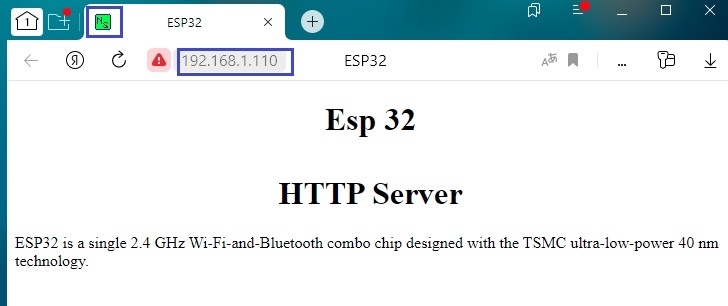ESP32 Урок 27. Wi-Fi. STA. Простой HTTP Server