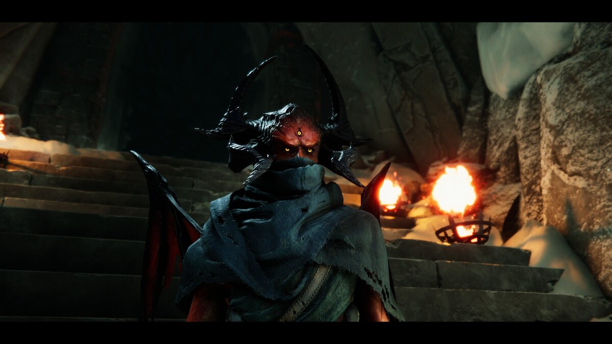 Знакомьтесь. Это главный персонаж игры - Безымянная. Управляя им, мы пытаемся вернуть наш голос, который у нас отнял местный big boss - Судья.