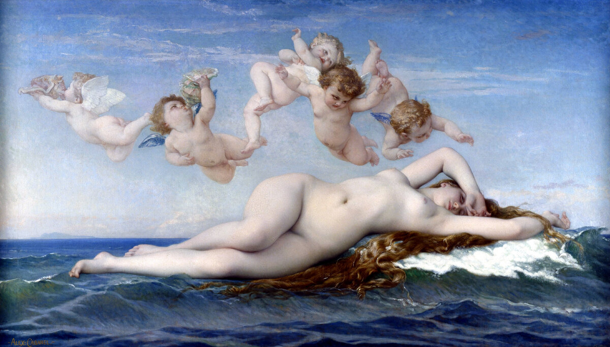 Александр Кабанель (Alexandre Cabanel; 1823–1889). «Рождение Венеры». 