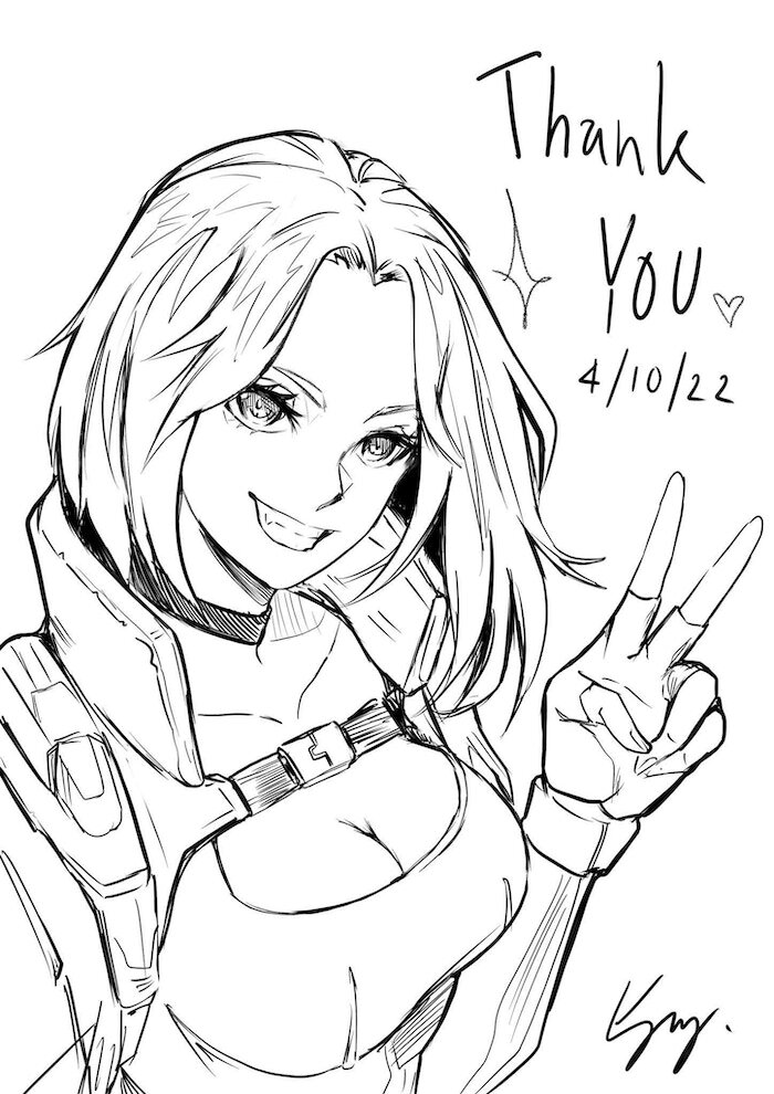 На скетче главная героиня Никс