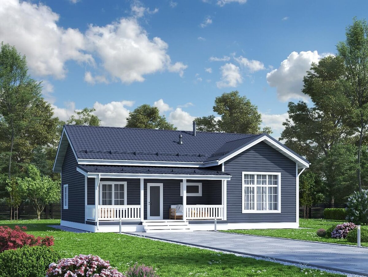 Каркасный дом 10х12м