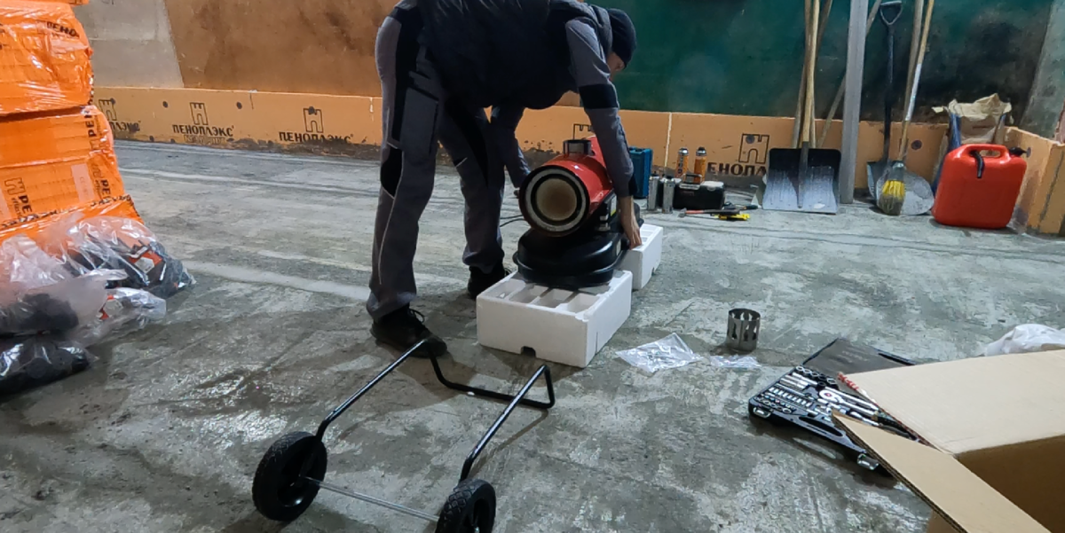 Процесс сборки примитивный