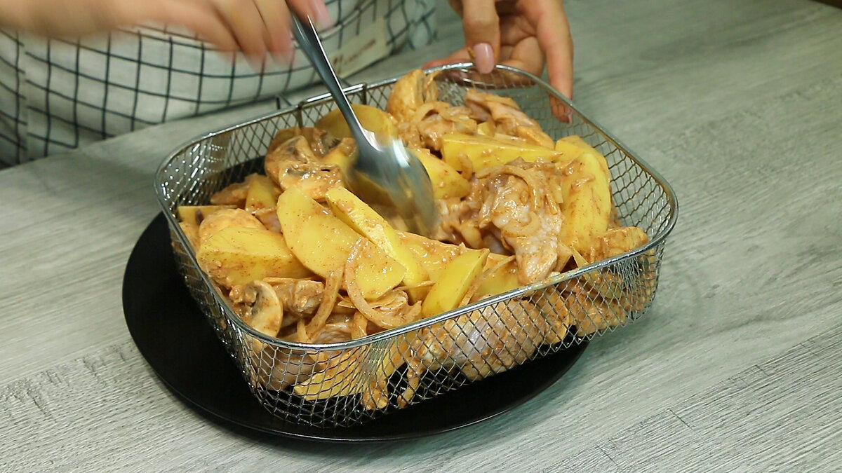 Рёбрышки-гриль с картошкой в АГ - Рецепты для аэрогриля - Кулинарный форум мука