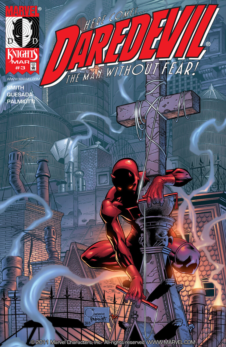 Несмотря на то, что базовая история взята от авторов-создателей образа, основная часть ссылается на комикс Кевина Смита Daredevil: Guardian Devil (1998)