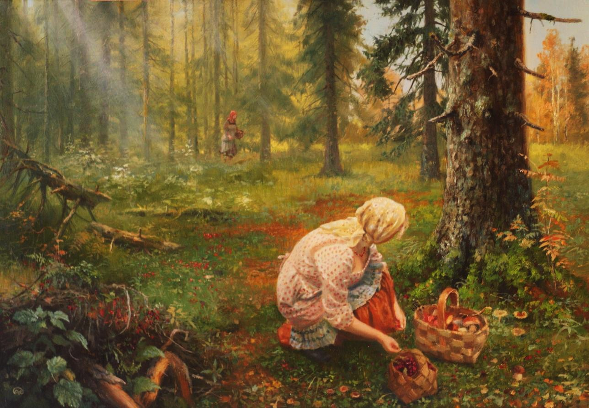 «В осеннем лесу» – работа художника Владимира Юрьевича Жданова