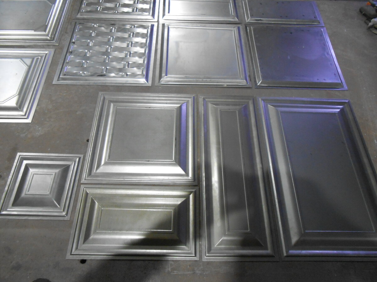 Различные штампованные филенки.