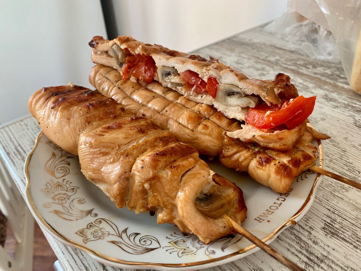 Это будет шашлык-БОМБА. Если куриная грудка, то мы готовим только так!