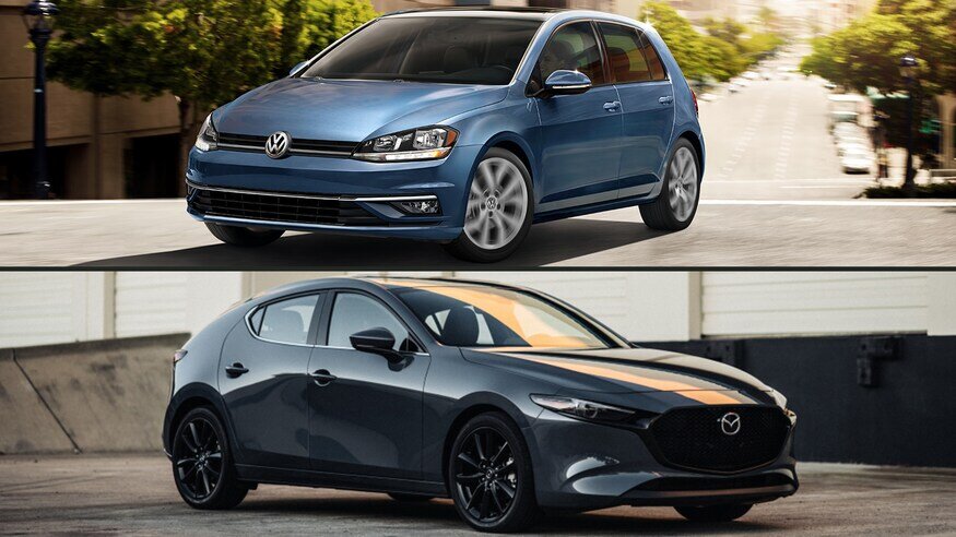 Golf и Mazda 3 