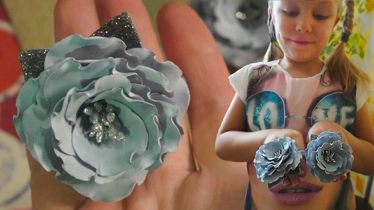 Роза из фоамирана своими руками. Ксения Назарова.