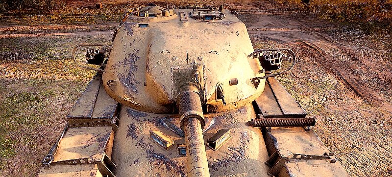 Британский TT X уровня T95/fv4201 Chieftain.  Ассиметричный лоб башни.