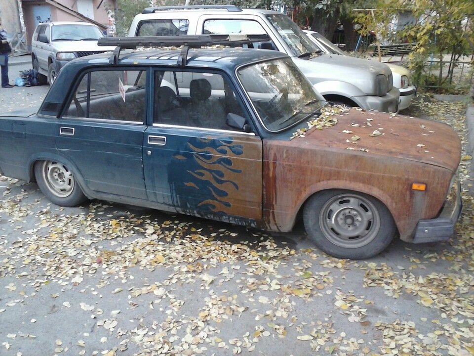 жигуль ржавый
