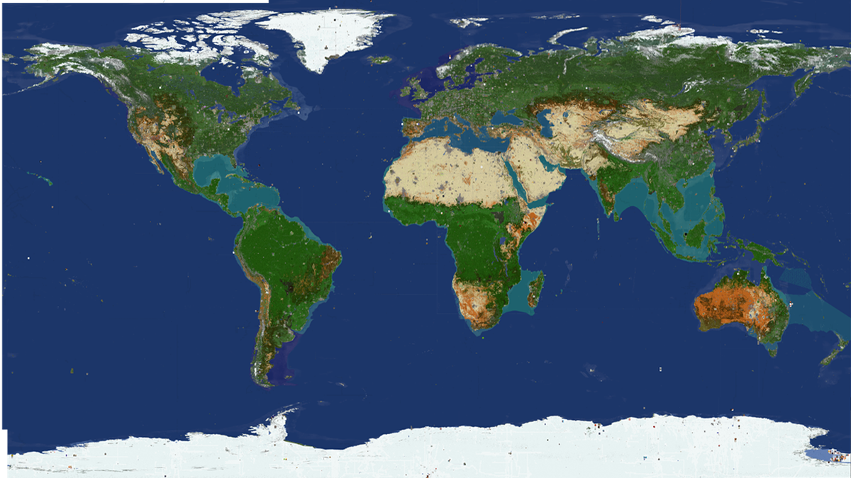 Карта земли майнкрафт 1 к 1