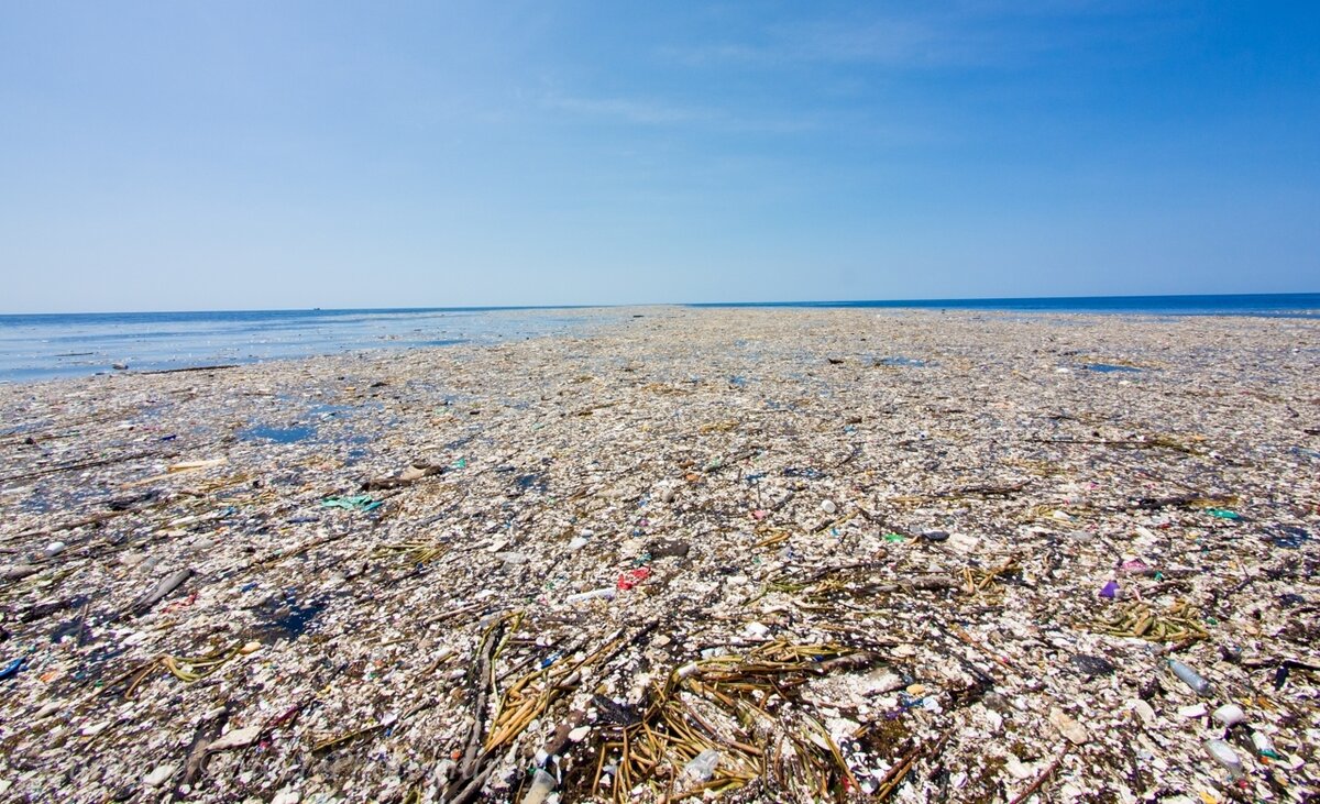 Мусорное пятно в Тихом океане. Источник — Яндекс.Картинки