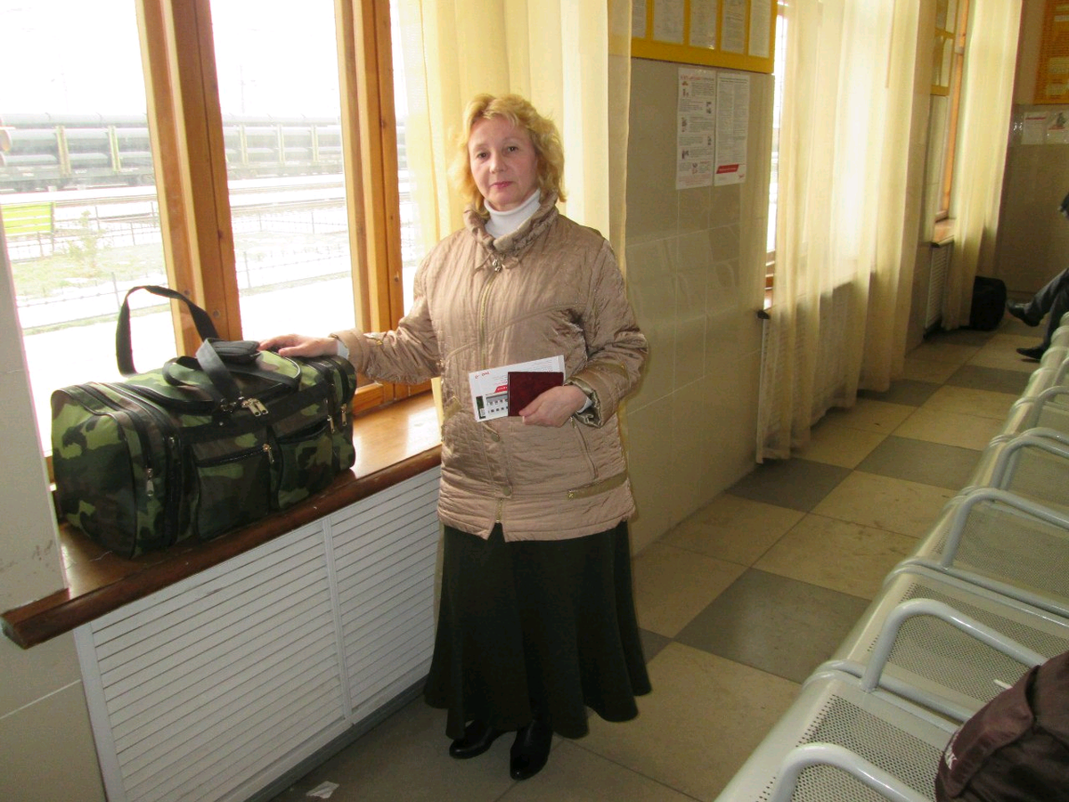 На вокзале...