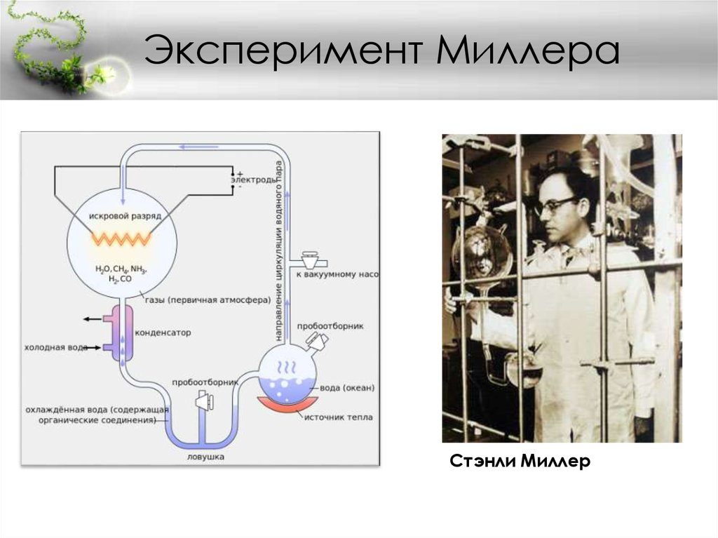 Эксперимент Стэнли Миллера. Эксперимент Миллера - Юри. Стэнли Миллер опыт. Эксперимент Миллера Юри кратко. Опыты миллера доказали