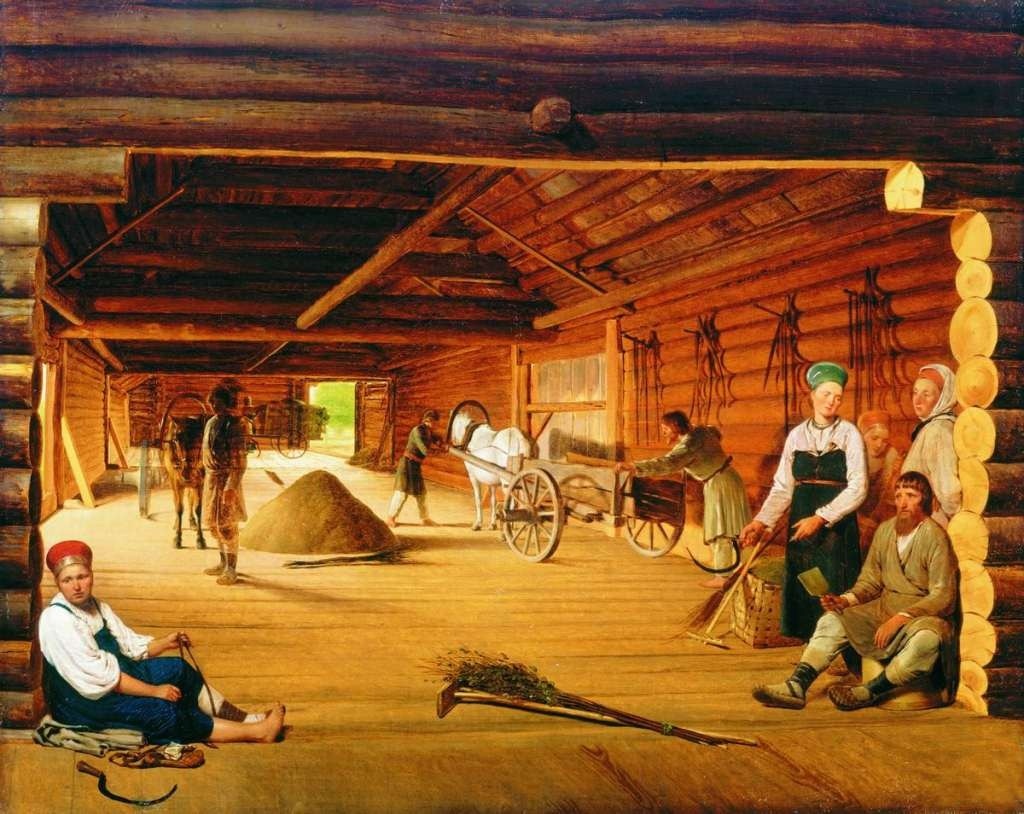 А.Г. Венецианов "Гумно", 1821. С сайта muzei.club