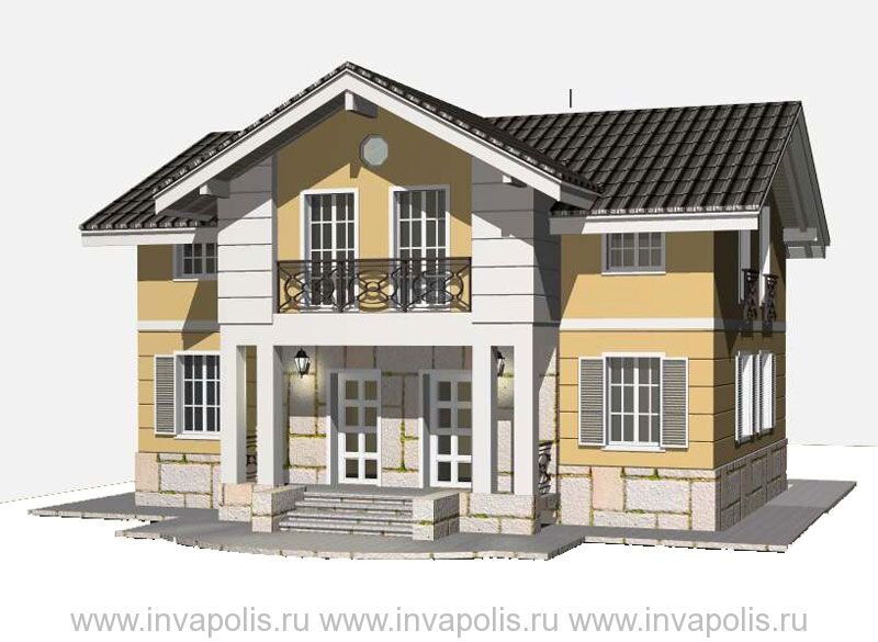 Вариант отделки фасада