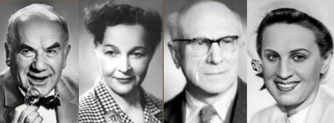 И. Ильинский, В. Марецкая, И. Толчанов, О. Жизнева. Фото из открытых источников.