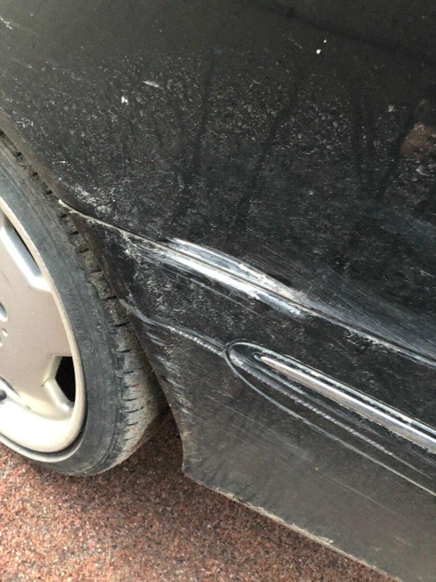 Притертость в следствии неудачной парковки соседа