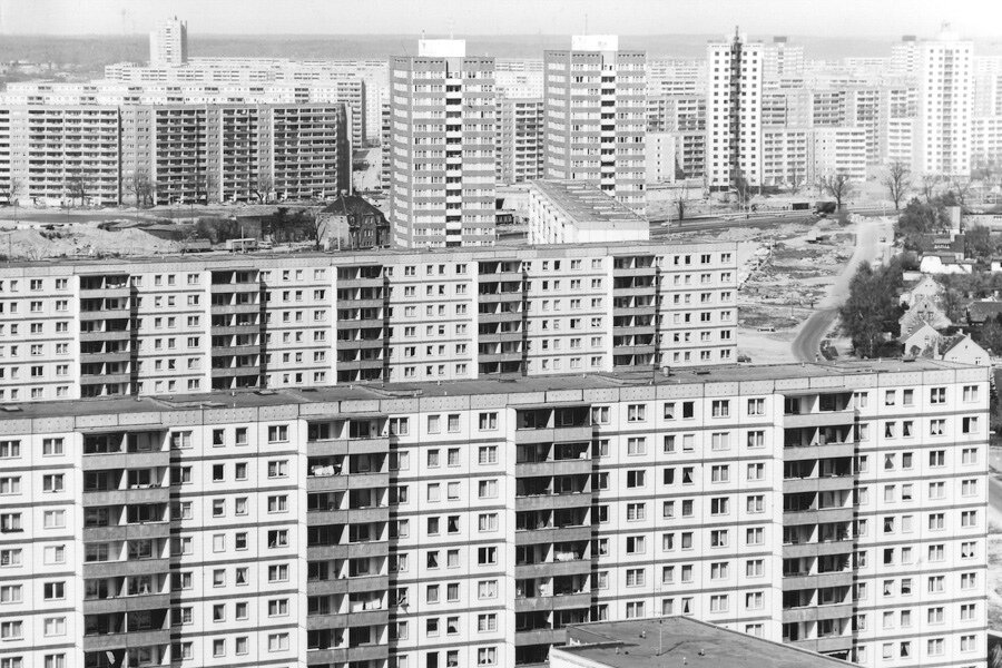 Plattenbau-ландшафт Берлина, 1984