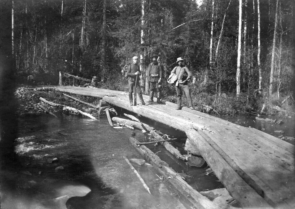 Путь на Кытлымский прииск. Фото из геологической экспедиции М.А. Павлова. 1910-е гг. 