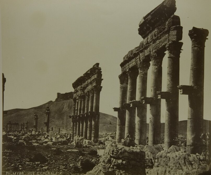 Общий вид Пальмиры. Фотоателье «Бонфис»/ Т.Р. Дюма. 1860 — 1880 гг. Альбуминовая печать
