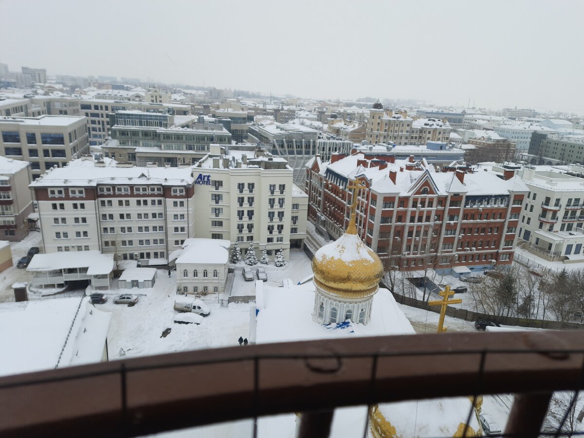 Вид на Казань с колокольни