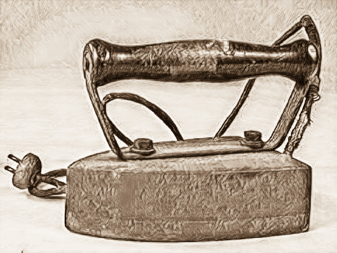 Первый электрический утюг изобретателя Генри Сили