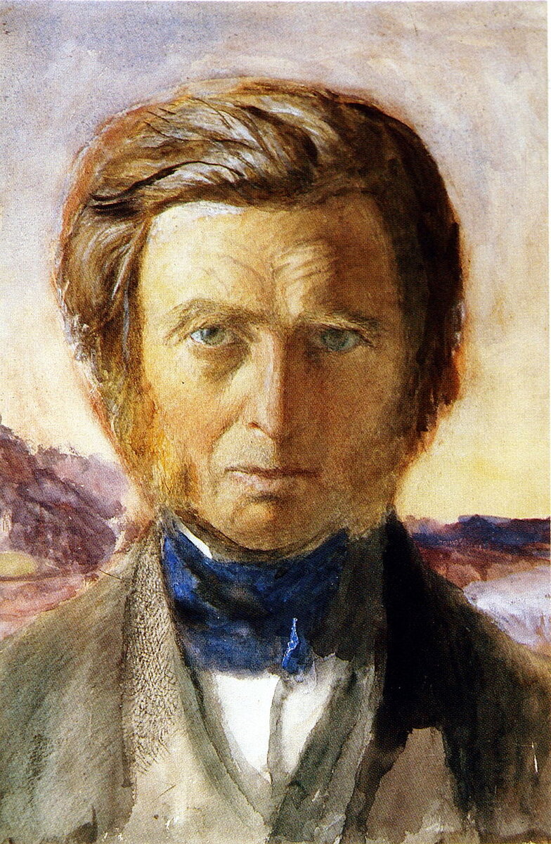 Джон Рёскин, Автопортрет, акварель, 47,6 х 31,1 см, 1875 г.