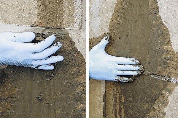 Как сделать отверстие в полимерно песчаном колодце