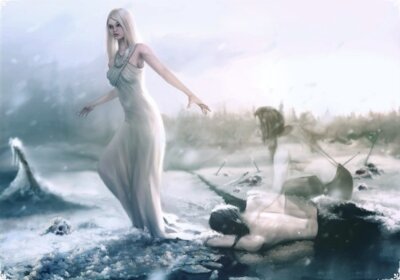 Существует несколько версий происхождения Богини Зимы :