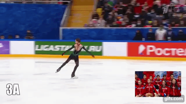 Тройной аксель. Фото: гифка автора 