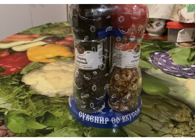 Набор из 4 мельниц "Сувенир со вкусом"