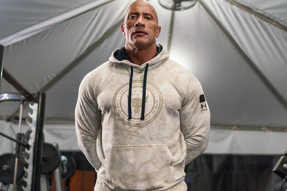 Dwayne Johnson under Armour