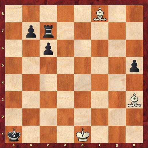 Ход белых. Выигрыш.