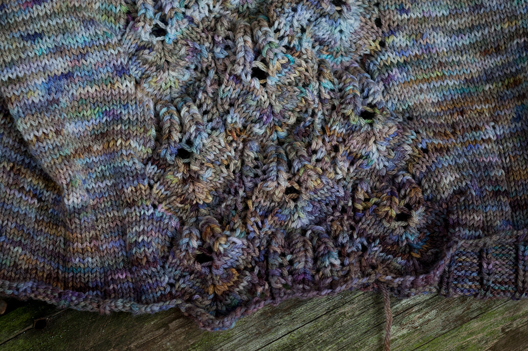 Узор "медвежья лапка"