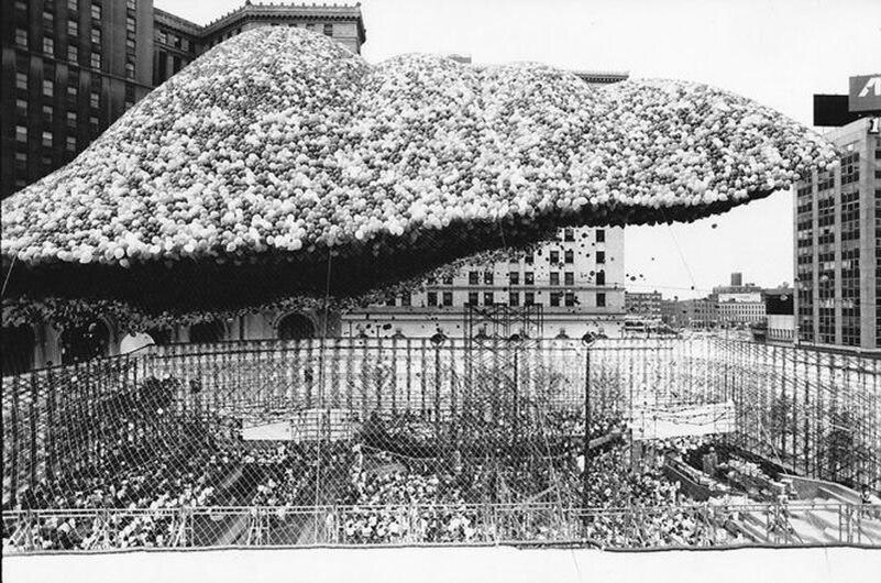 Подготовка к запуску воздушных шаров, Кливленд 1986. Фото: https://bigpicture.ru/